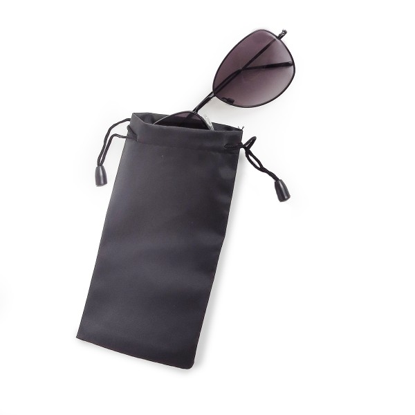 Sonia Originelli 5er SET Brillenbeutel Etui Einfarbig Schwarz