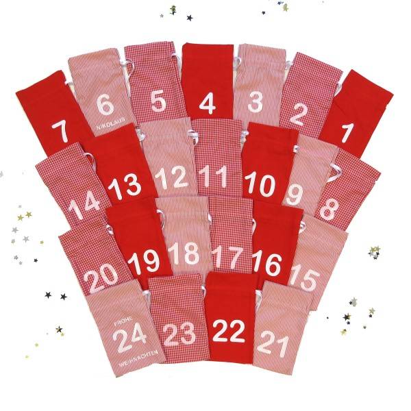 Sonia Originelli Adventskalender Aus Baumwolle 24 Säckchen Zum Selber Befüllen