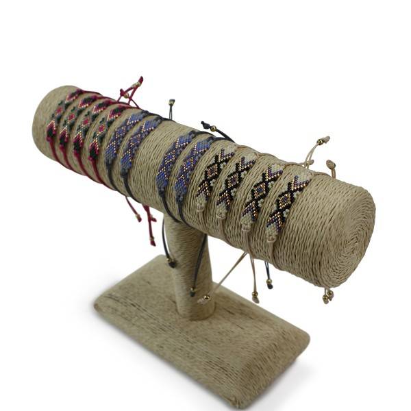 Sonia Originelli Armschmuck Armband "Perlen" Bunt Muster Nickelfrei