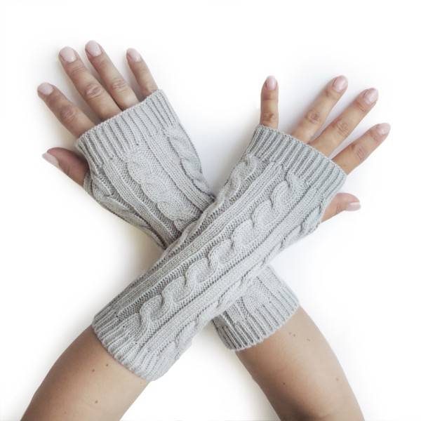 Sonia Originelli Armstulpe Handschuhe Strick Uni Gemütlich Lang