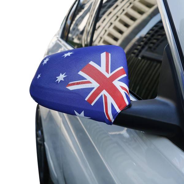 Sonia Originelli Auto Außenspiegel Fahne Set "Australien" Australia Bikini Flagge EM WM