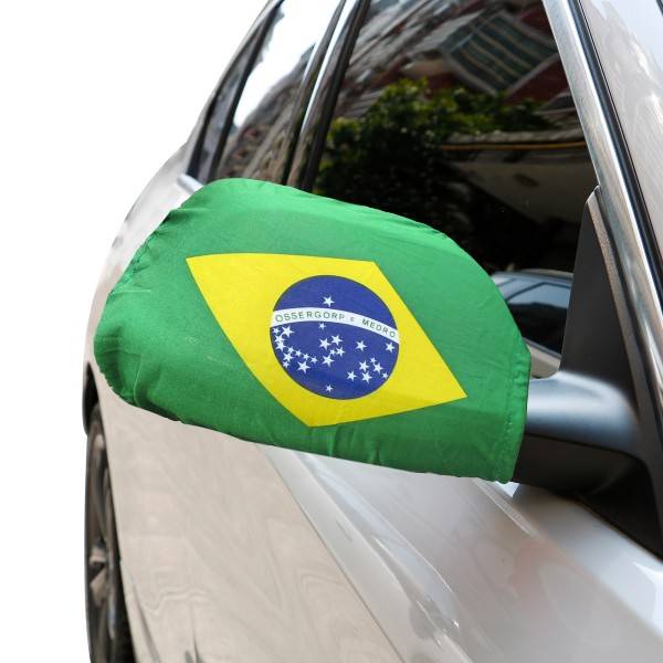 Sonia Originelli Auto Außenspiegel Fahne Set "Brasilien" Brazil Brasil Bikini Flagge EM WM