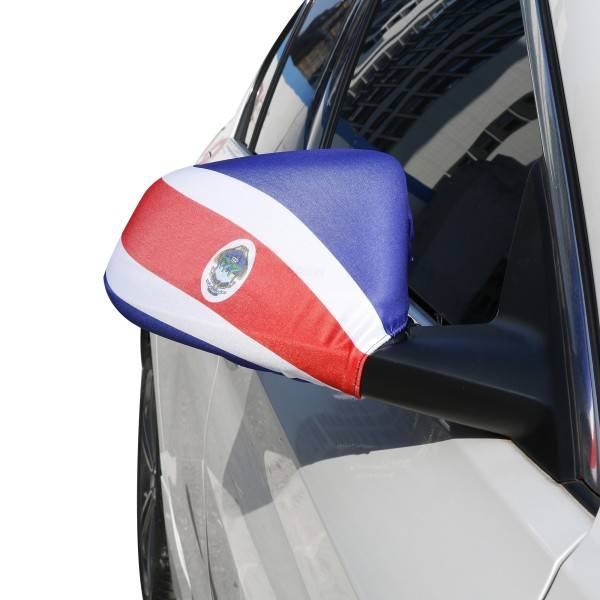 Sonia Originelli Auto Außenspiegel Fahne Set "Costa Rica" Bikini Flagge EM WM