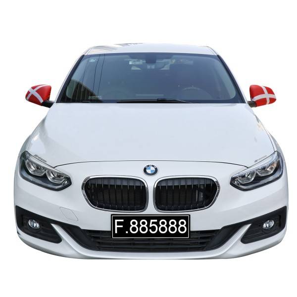 Sonia Originelli Auto Außenspiegel Fahne Set "Dänemark" Denmark Dansk Bikini Flagge EM WM