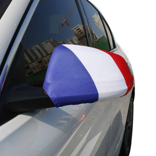 Sonia Originelli Auto Außenspiegel Fahne Set "Frankreich" France Bikini Flagge EM WM