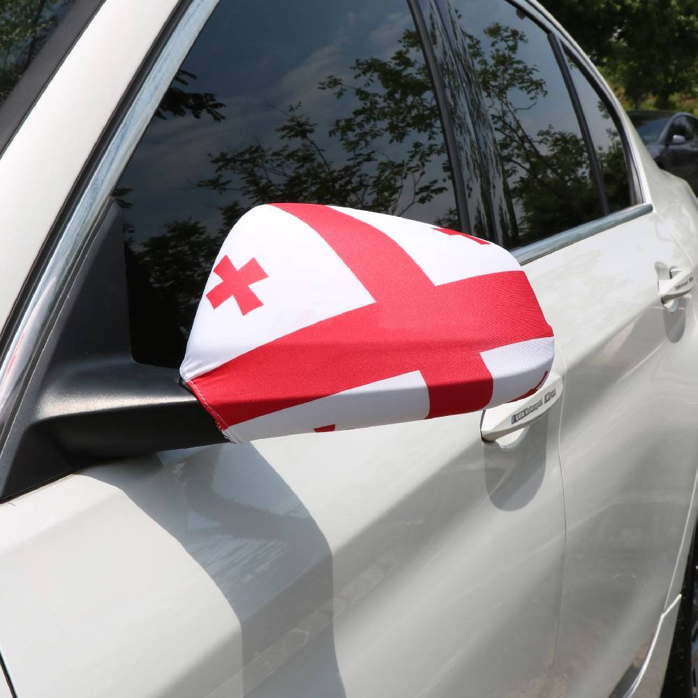 Sonia Originelli Auto Außenspiegel Fahne Set "Georgien" Georgia Bikini Flagge EM WM