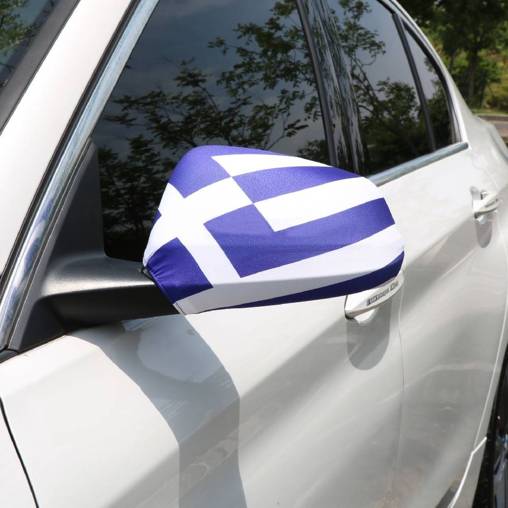 Sonia Originelli Auto Außenspiegel Fahne Set "Griechenland" Greece Bikini Flagge EM WM