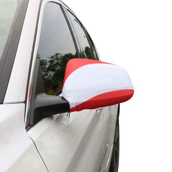 Sonia Originelli Auto Außenspiegel Fahne Set "Österreich" Austria Bikini Flagge EM WM