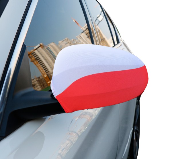 Sonia Originelli Auto Außenspiegel Fahne Set "Polen" Poland Polska Bikini Flagge EM WM