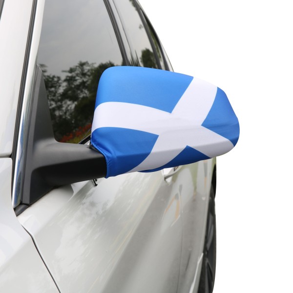 Sonia Originelli Auto Außenspiegel Fahne Set "Schottland" Scotland Bikini Flagge EM WM