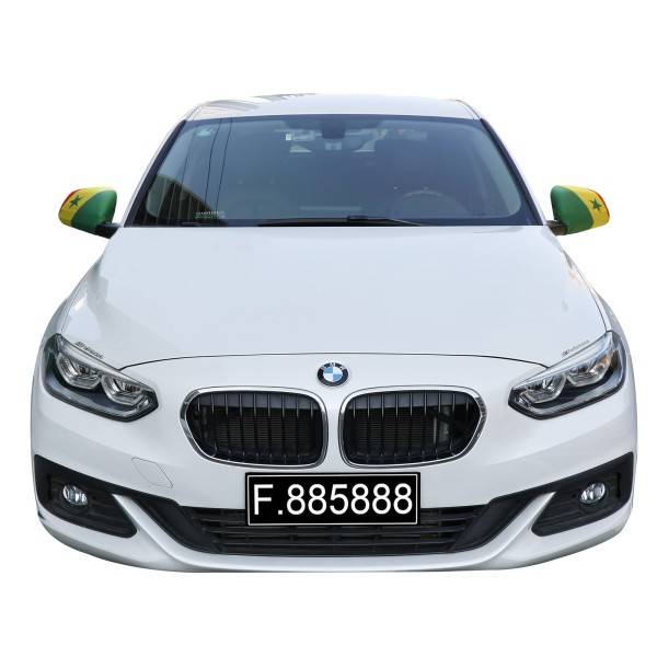 Sonia Originelli Auto Außenspiegel Fahne Set "Senegal" Bikini Flagge EM WM