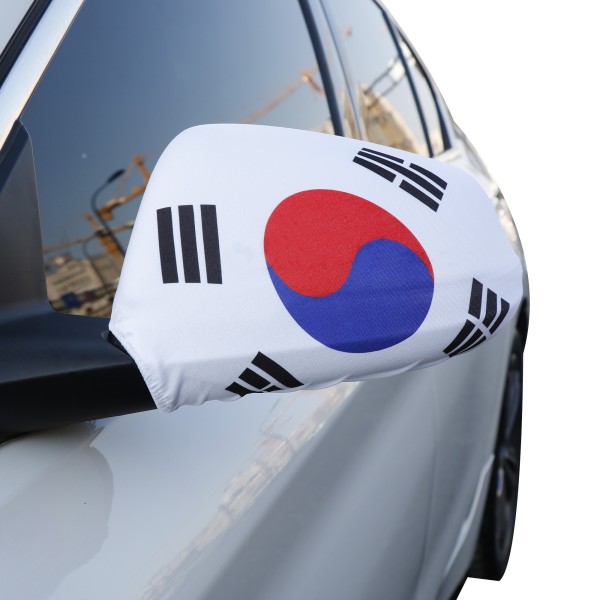 Sonia Originelli Auto Außenspiegel Fahne Set "Südkorea" South Korea Bikini Flagge EM WM