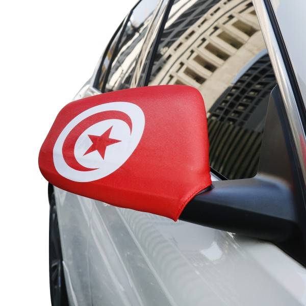 Sonia Originelli Auto Außenspiegel Fahne Set "Tunesien" Tunisia Bikini Flagge EM WM