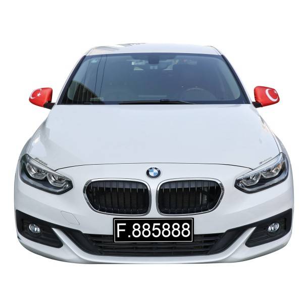 Sonia Originelli Auto Außenspiegel Fahne Set "Türkei" Turkey Türkiye Bikini Flagge EM WM