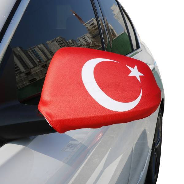 Sonia Originelli Auto Außenspiegel Fahne Set "Türkei" Turkey Türkiye Bikini Flagge EM WM