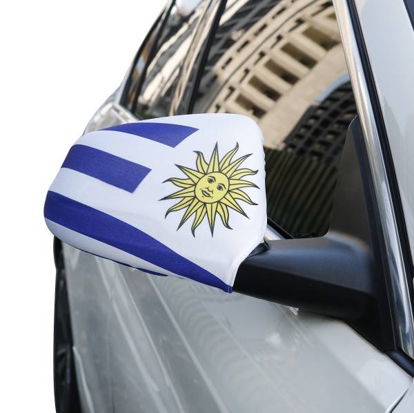 Sonia Originelli Auto Außenspiegel Fahne Set "Uruguay" Bikini Flagge EM WM