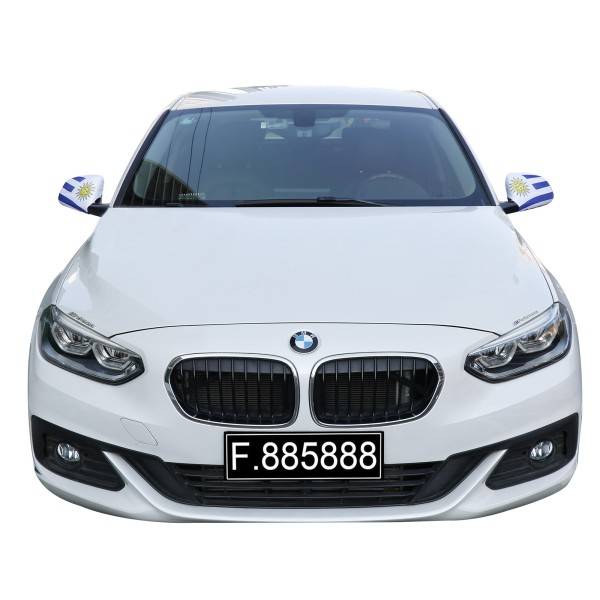 Sonia Originelli Auto Außenspiegel Fahne Set "Uruguay" Bikini Flagge EM WM