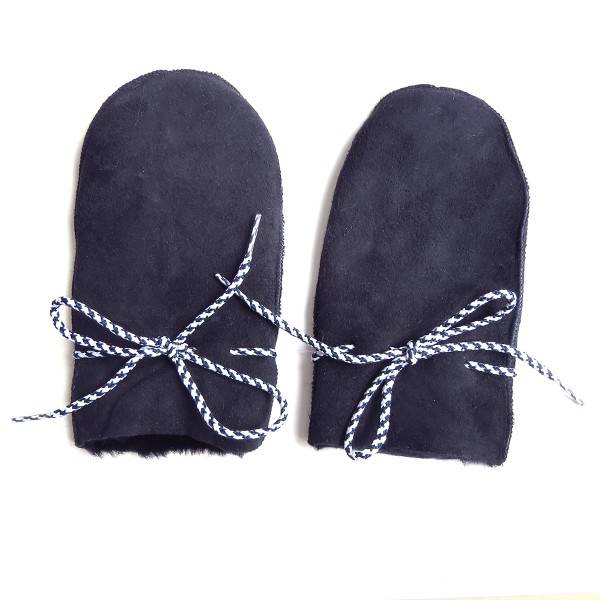 Sonia Originelli Baby Fausthandschuhe Schaf Lammfell Kordel Fäustlinge