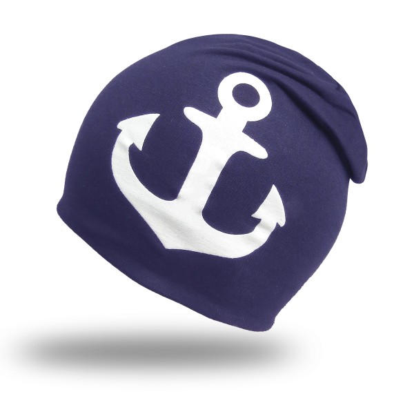 Sonia Originelli Baby Fleece Beanie Anker Aufdruck passend für Babies bis ca. 1,5 Jahre