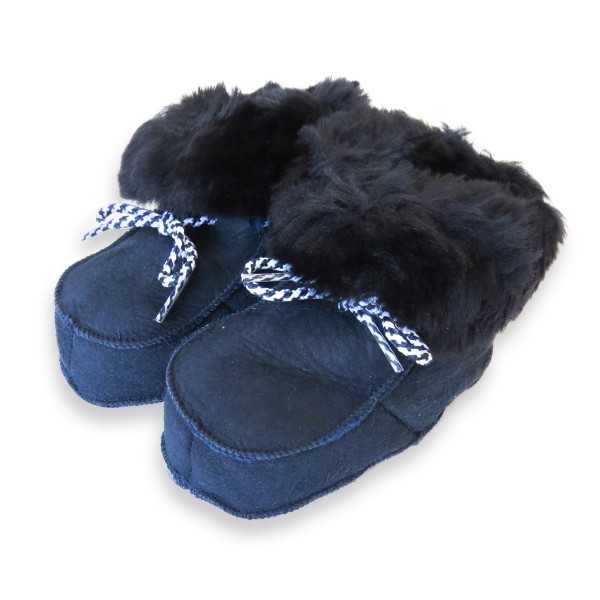 Sonia Originelli Baby Kleinkinder Wildlederhausschuh Schaf Lammfell Leder