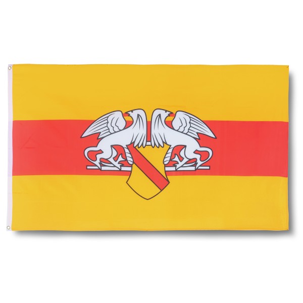 Sonia Originelli Baden mit Wappen Fahne Flagge 90 x 150 cm Fanartikel Hissfahne Ösen WM EM