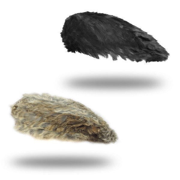 Sonia Originelli Baskenmütze Winter Angora Echtfell Mütze Rund