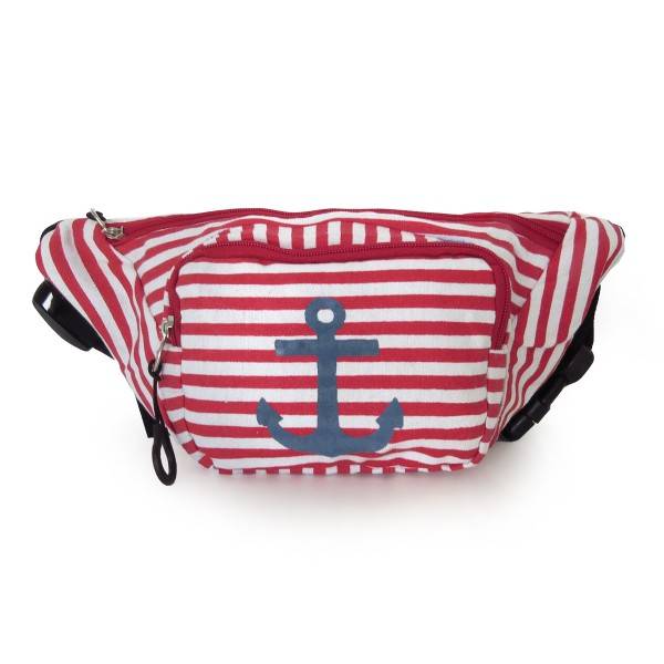Sonia Originelli Bauchtasche "Anker" maritim gestreift Gürteltasche Freizeit