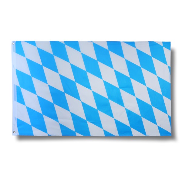 Sonia Originelli Bayern blau weiss Karo Bavaria Fahne Flagge 90 x 150 cm Fanartikel Hissfahne Ösen WM EM