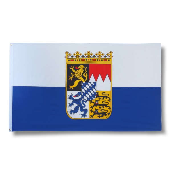 Sonia Originelli Bayern Dienstflagge Fahne Flagge 90 x 150 cm Fanartikel Hissfahne Ösen WM EM