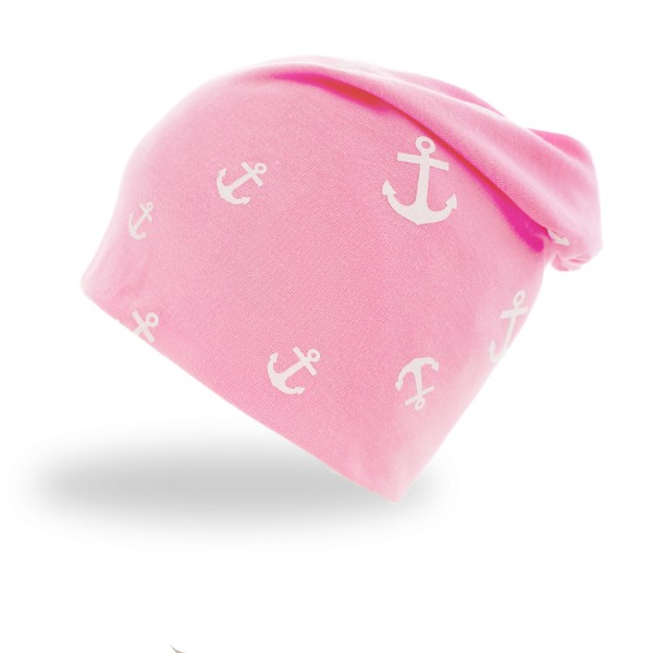 Sonia Originelli Beanie "Mini Anker" Mütze Maritim Overall Print