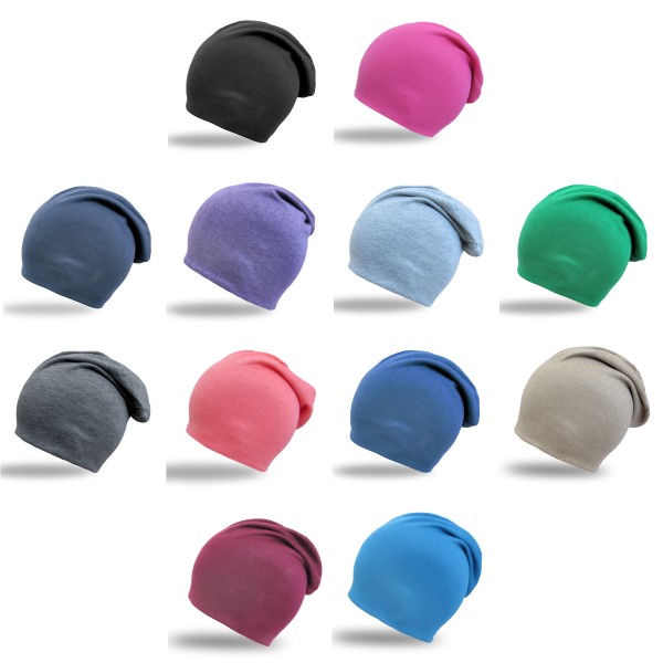 Sonia Originelli Beanie Mütze Doppellagig Weich Und Angenehm Zu Tragen Übergangsmütze Weit Geschnitten