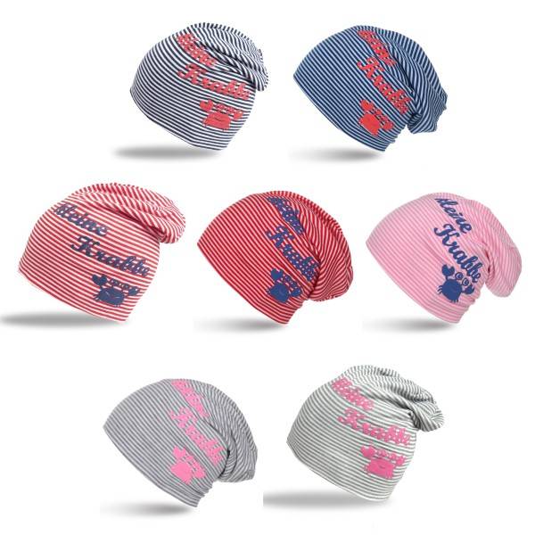 Sonia Originelli Beanie Mütze Kind "Kleine Krabbe" Maritim Streifen