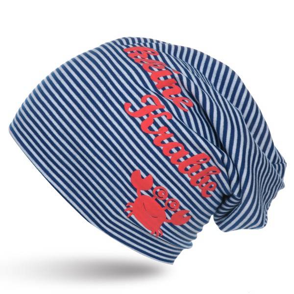 Sonia Originelli Beanie Mütze Kind "Kleine Krabbe" Maritim Streifen Sonia Originelli Beanie Mütze Kind "Kleine Krabbe" Maritim Streifen