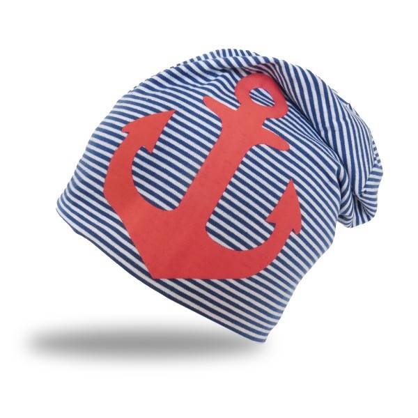 Sonia Originelli Beanie Mütze Kind "Maritim Anker" Kindermütze Streifen Sonia Originelli Beanie Mütze Kind "Maritim Anker" Kindermütze Streifen