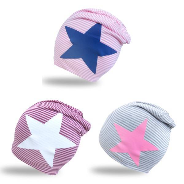 Sonia Originelli Beanie Mütze Kind "Maritim Stern" Kindermütze