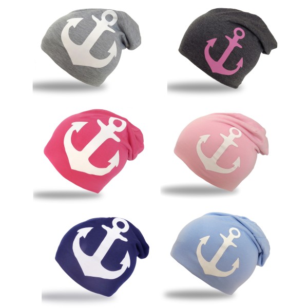 Sonia Originelli Beanie Mütze Kleinkind "Anker" Kindermütze Maritim