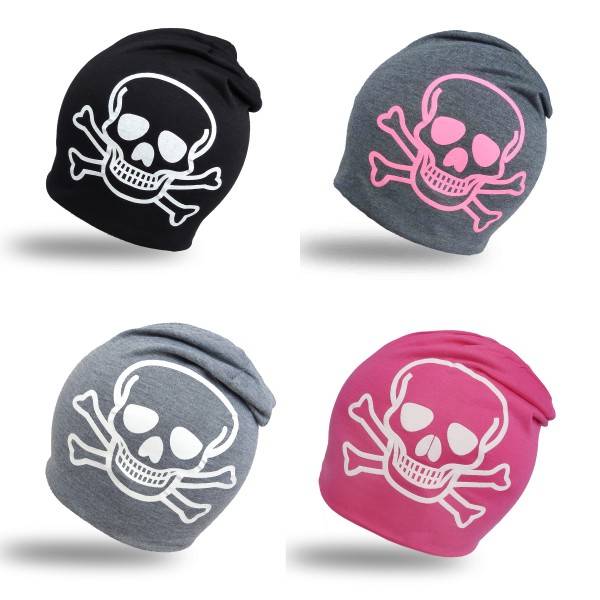 Sonia Originelli Beanie Mütze Kleinkind "Totenkopf" Pirat Babymütze