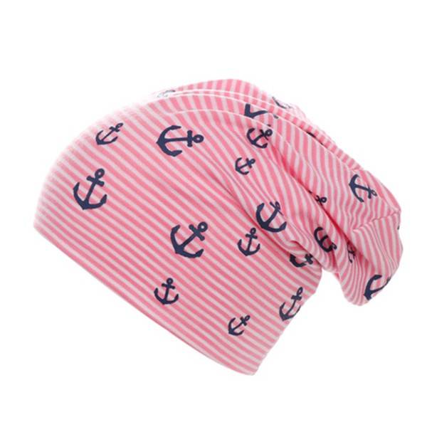 Sonia Originelli Beanie Mütze "Mini Anker Maritim" Streifen Jersey Unisex