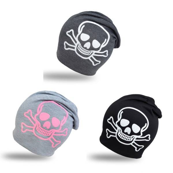 Sonia Originelli Beanie Mütze "Skull" Unisex Totenkopf Halloween