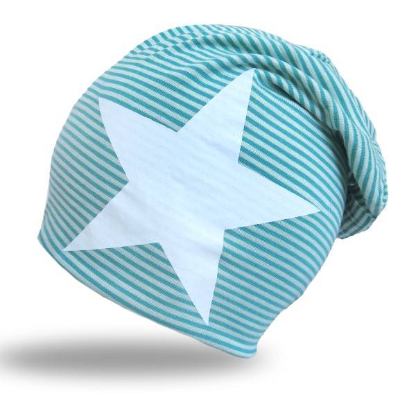 Sonia Originelli Beanie Mütze "Stern Maritim" Streifen Jersey Unisex Sonia Originelli Beanie Mütze "Stern Maritim" Streifen Jersey Unisex