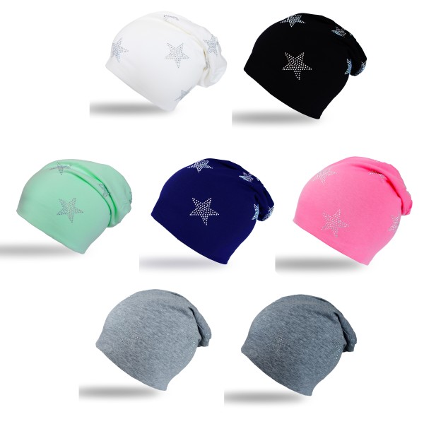 Sonia Originelli Beaniemütze "Mini Stars" Strasssteine Elastisch Angenehm Weich