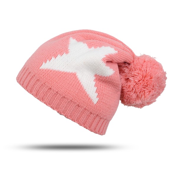 Sonia Originelli Bommelmütze "Stern" Winter Strickmütze Uni