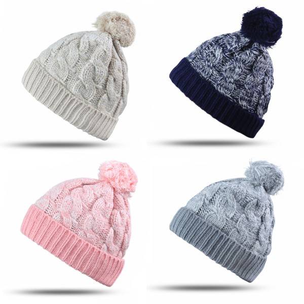 Sonia Originelli Bommelmütze Strickmütze Meliert Winter Uni