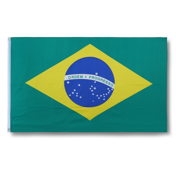 Sonia Originelli Brasilien Brazil Brasil Fahne Flagge 90 x 150 cm Fanartikel Hissfahne Ösen WM EM