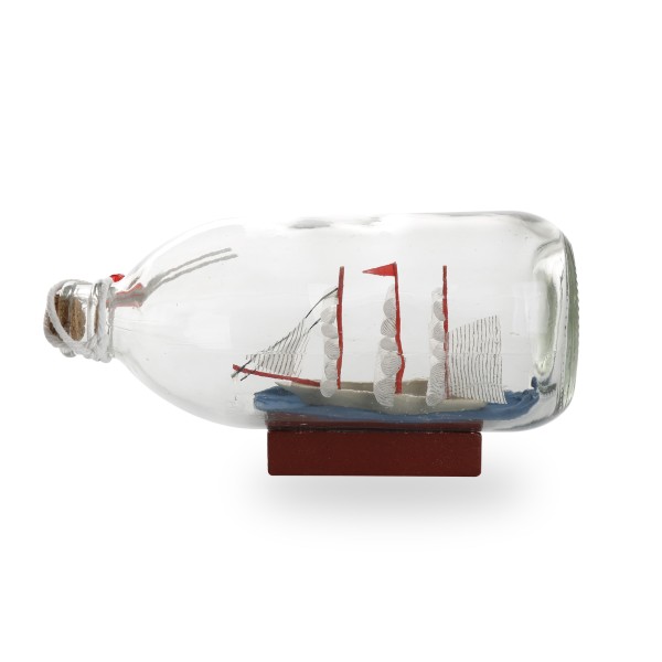 Sonia Originelli Buddelschiff Flaschenschiff "Hamburg" Rumflasche 18cm