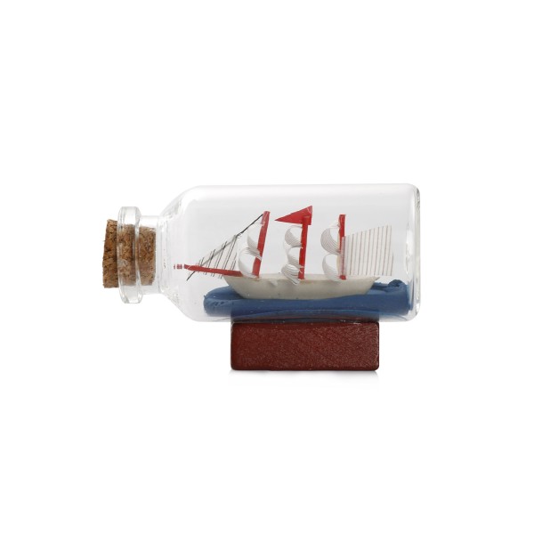 Sonia Originelli Buddelschiffchen Flaschenschiff "Hamburg" Rumflasche 6 Cm