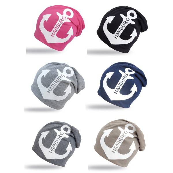 Sonia Originelli City-Beanie "Hamburg" Mütze Anker Maritim