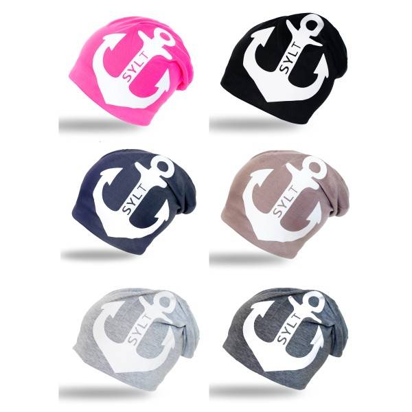 Sonia Originelli City-Beanie "Sylt" Mütze Anker Maritim Leicht Und Angenehm Zu Tragen