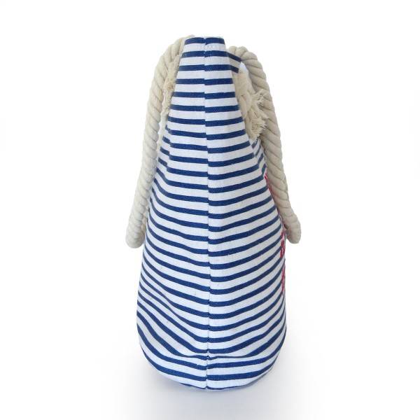 Sonia Originelli City Shopper "Hamburg" Maritim Gestreift Koordinaten Canvas