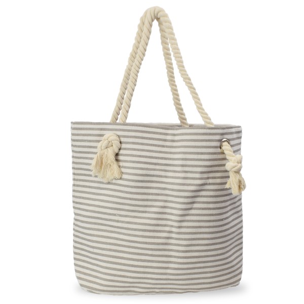 Sonia Originelli City Shopper "Rügen" Maritim Gestreift Koordinaten Canvas